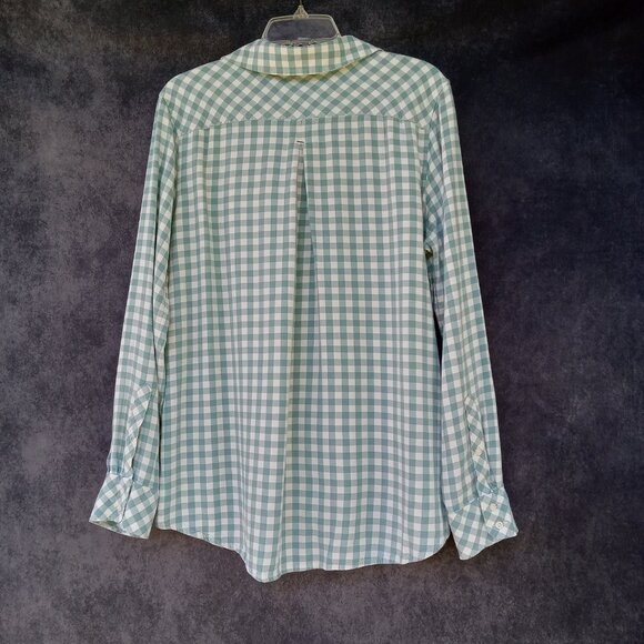 VINYARD VINES Preppy Button Down Shirt Whale Coastal Nautical Gingham Plaid Sz12 - Picture 5 of 8